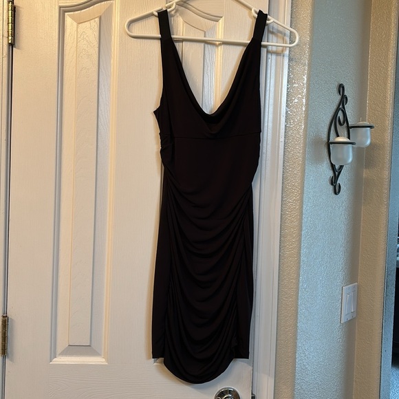 Ruby Rox black little black dress with zipper cut out back - Picture 3 of 3